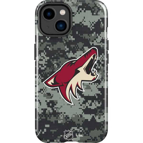 NHL Arizona Coyotes Camo iPhone 15 Plus Impact Case