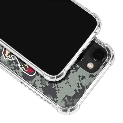 NHL Arizona Coyotes Camo iPhone 14 Plus Clear Case