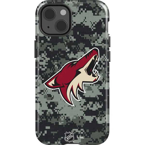 NHL Arizona Coyotes Camo iPhone 15 Impact Case
