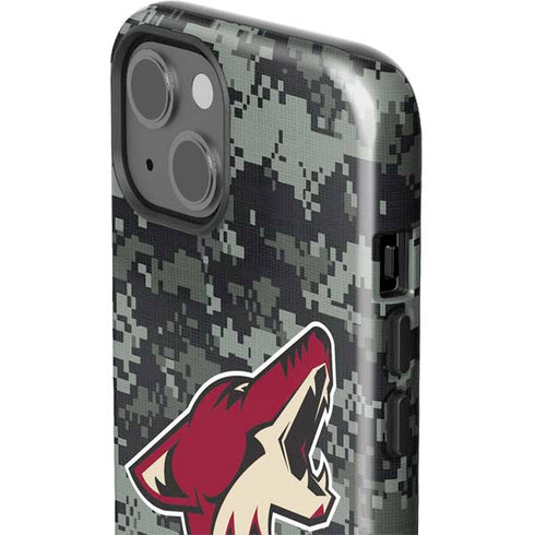 NHL Arizona Coyotes Camo iPhone 15 Impact Case
