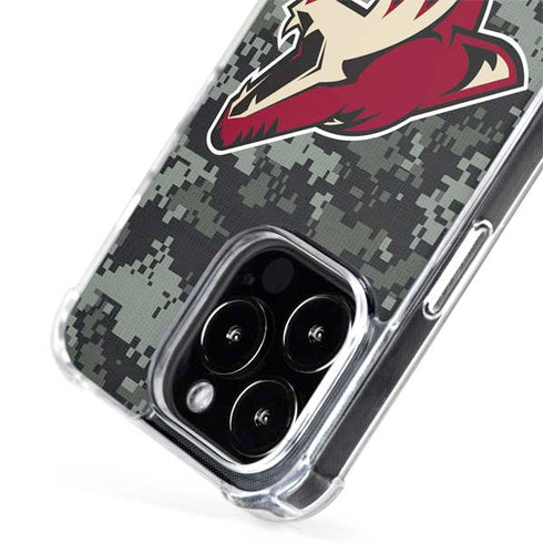 NHL Arizona Coyotes Camo iPhone 15 Pro Max MagSafe Case