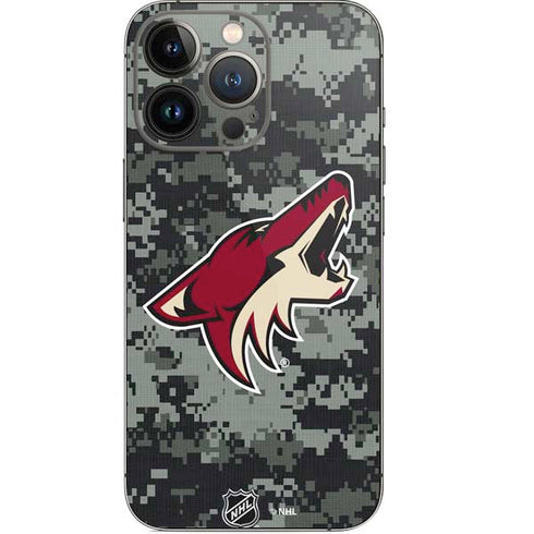 NHL Arizona Coyotes Camo iPhone 14 Pro Skin