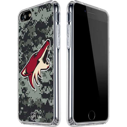 NHL Arizona Coyotes Camo iPhone SE (2nd & 3rd Gen) Clear Case