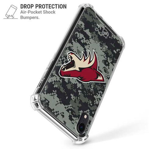 NHL Arizona Coyotes Camo iPhone XR Clear Case
