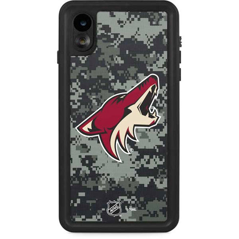 NHL Arizona Coyotes Camo iPhone XR Waterproof Case
