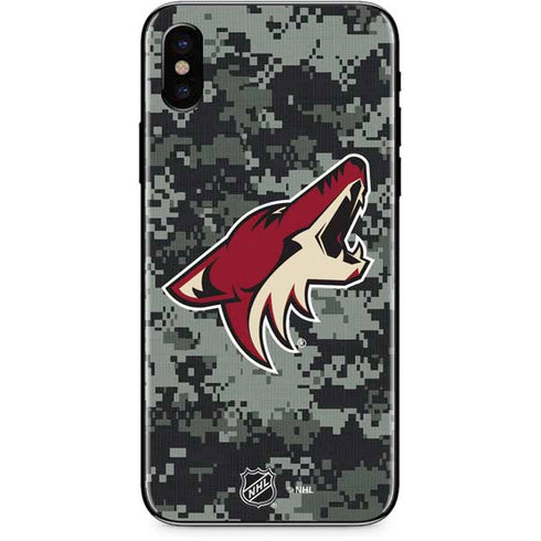 NHL Arizona Coyotes Camo iPhone XS Skin