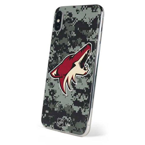 NHL Arizona Coyotes Camo iPhone XS Skin