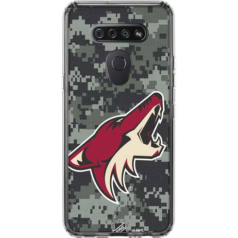 NHL Arizona Coyotes Camo LG K51/Q51 Clear Case