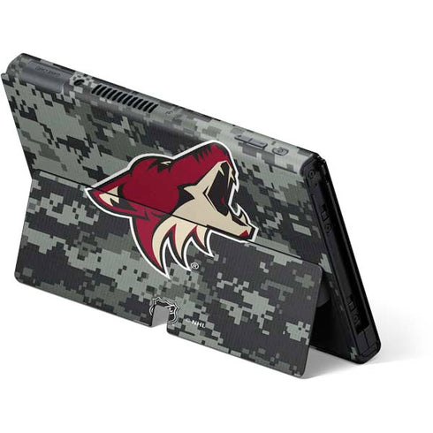 NHL Arizona Coyotes Camo Nintendo Switch OLED (2021) Skin