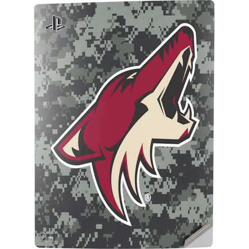 NHL Arizona Coyotes Camo PS5 Digital Edition Console Skin