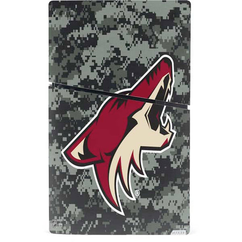 NHL Arizona Coyotes Camo PS5 Slim Digital Edition Console Skin