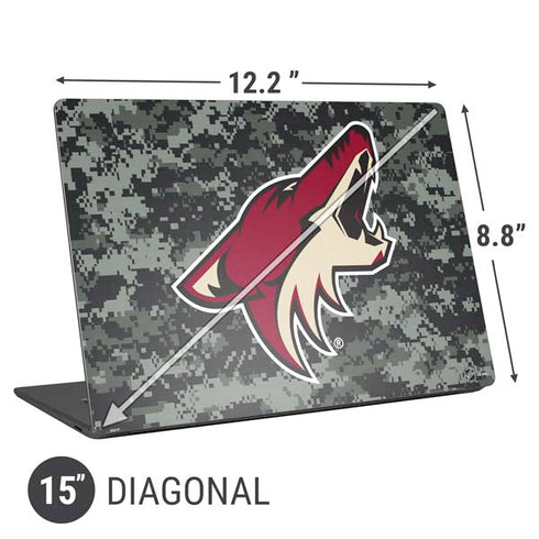 NHL Arizona Coyotes Camo Universal Laptop 15in (12.2 x 8.8in) Skin