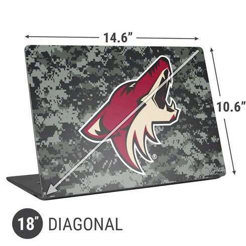 NHL Arizona Coyotes Camo Universal Laptop 18in (14.6 x 10.6in) Skin