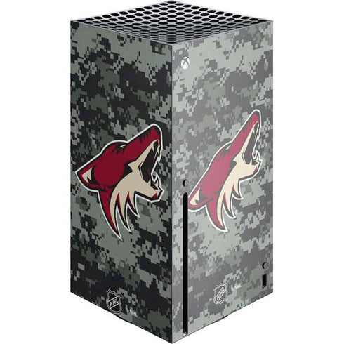 NHL Arizona Coyotes Camo Xbox Series X Console Skin