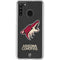 NHL Arizona Coyotes Distressed Galaxy A21 Clear Case