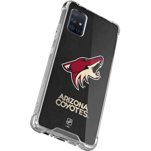 NHL Arizona Coyotes Distressed Galaxy A51 5G Clear Case