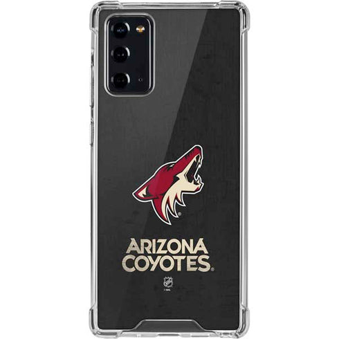 NHL Arizona Coyotes Distressed Galaxy Note20 5G Clear Case