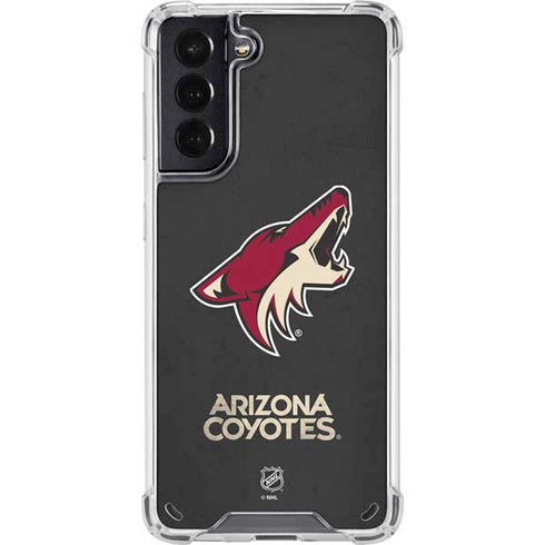 NHL Arizona Coyotes Distressed Galaxy S21 5G Clear Case