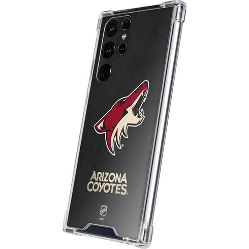 NHL Arizona Coyotes Distressed Galaxy S22 Ultra Clear Case