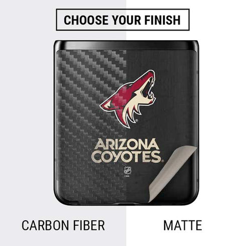 NHL Arizona Coyotes Distressed Galaxy Z Flip Skin