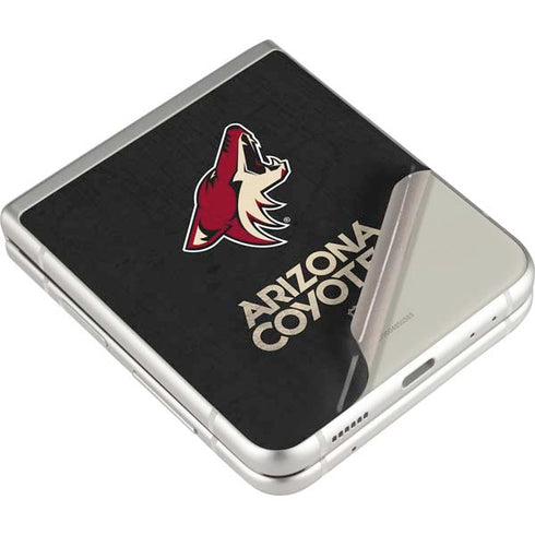 NHL Arizona Coyotes Distressed Galaxy Z Flip3 5G Skin