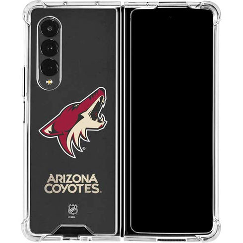NHL Arizona Coyotes Distressed Galaxy Z Fold4 5G Clear Case