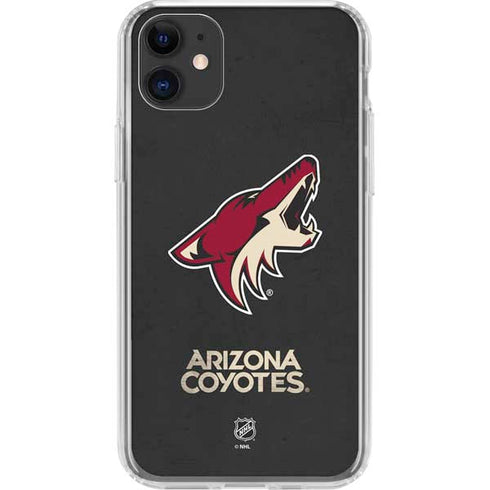 NHL Arizona Coyotes Distressed iPhone 11 Clear Case