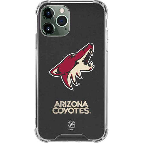 NHL Arizona Coyotes Distressed iPhone 12 Pro Max Clear Case