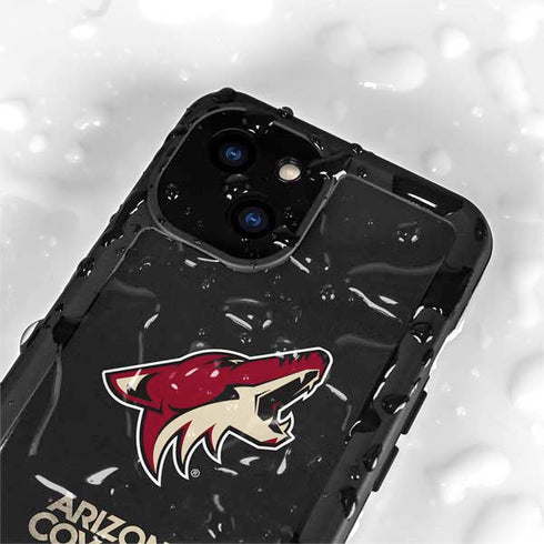 NHL Arizona Coyotes Distressed iPhone 13 Mini Waterproof Case