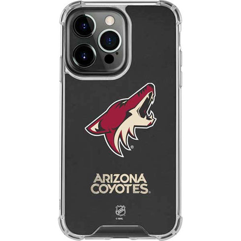 NHL Arizona Coyotes Distressed iPhone 13 Pro Clear Case