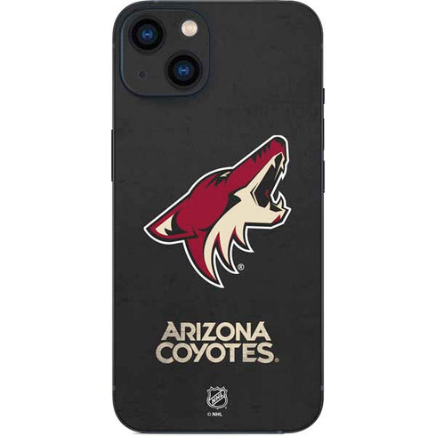 NHL Arizona Coyotes Distressed iPhone 14 Plus Skin