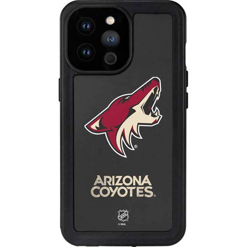 NHL Arizona Coyotes Distressed iPhone 14 Pro Max Waterproof Case