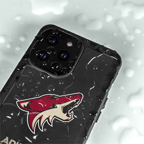 NHL Arizona Coyotes Distressed iPhone 14 Pro Max Waterproof Case