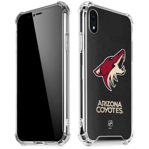 NHL Arizona Coyotes Distressed iPhone XR Clear Case