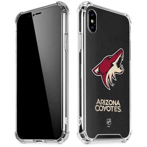 NHL Arizona Coyotes Distressed iPhone XS Max Clear Case