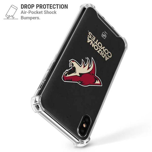NHL Arizona Coyotes Distressed iPhone XS Max Clear Case