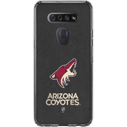 NHL Arizona Coyotes Distressed LG K51/Q51 Clear Case
