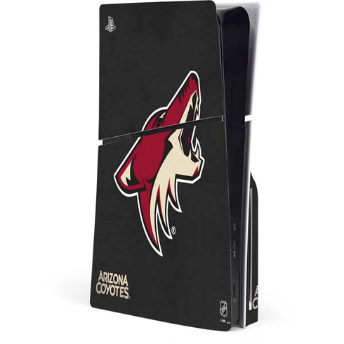 NHL Arizona Coyotes Distressed PS5 Slim Disk Console Skin