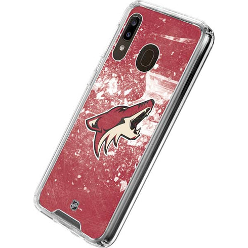 NHL Arizona Coyotes Frozen Galaxy A30 Clear Case