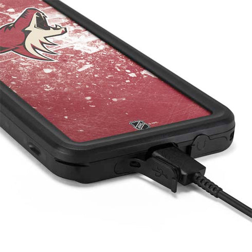 NHL Arizona Coyotes Frozen Galaxy S20 Plus Waterproof Case