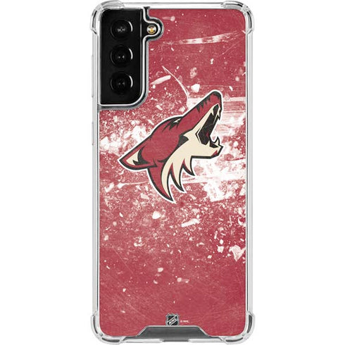 NHL Arizona Coyotes Frozen Galaxy S21 FE Clear Case