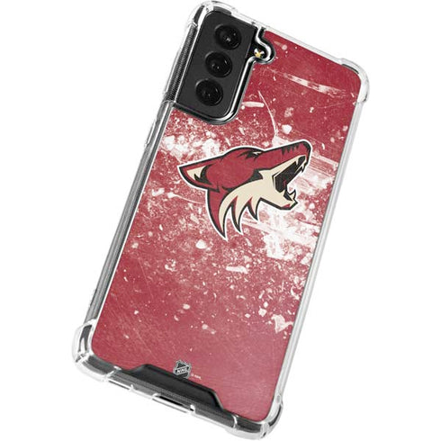 NHL Arizona Coyotes Frozen Galaxy S21 FE Clear Case