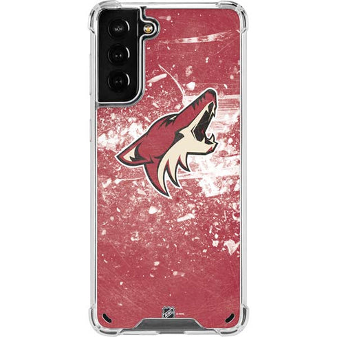 NHL Arizona Coyotes Frozen Galaxy S21 Plus 5G Clear Case
