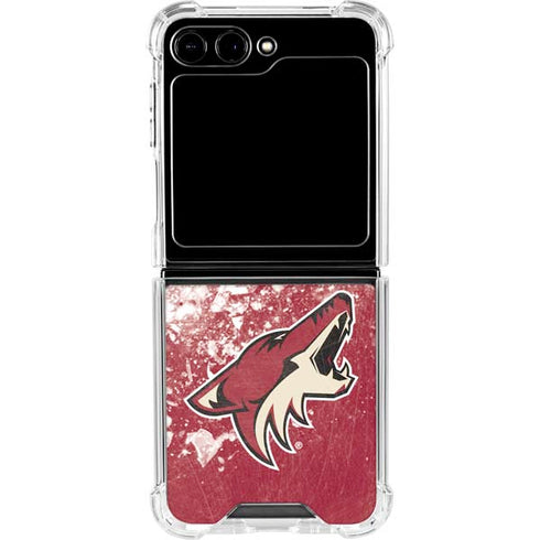 NHL Arizona Coyotes Frozen Galaxy Z Flip5 5G Clear Case