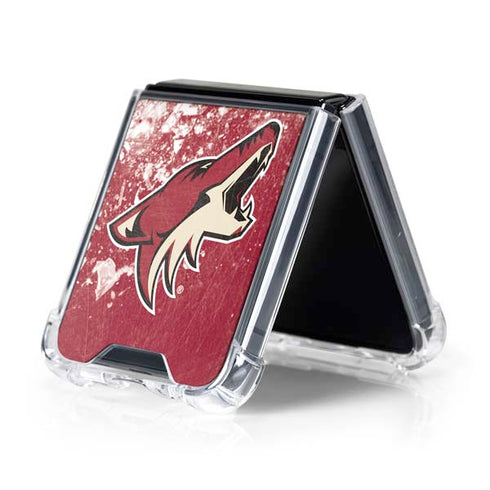 NHL Arizona Coyotes Frozen Galaxy Z Flip5 5G Clear Case