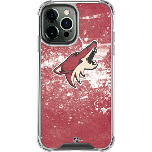 NHL Arizona Coyotes Frozen iPhone 14 Pro Max Clear Case