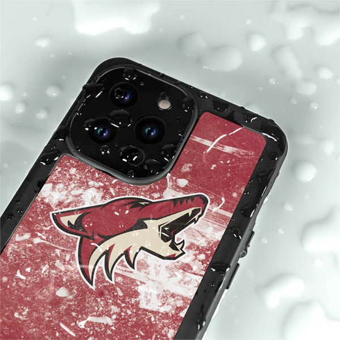 NHL Arizona Coyotes Frozen iPhone 14 Pro Max Waterproof Case