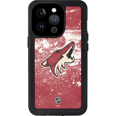 NHL Arizona Coyotes Frozen iPhone 15 Pro Waterproof Case