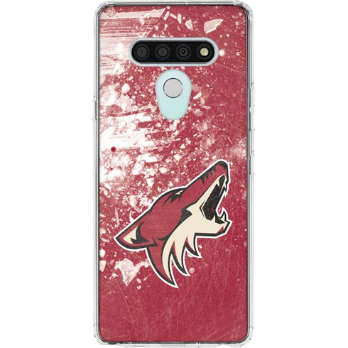 NHL Arizona Coyotes Frozen LG Stylo 6 Clear Case
