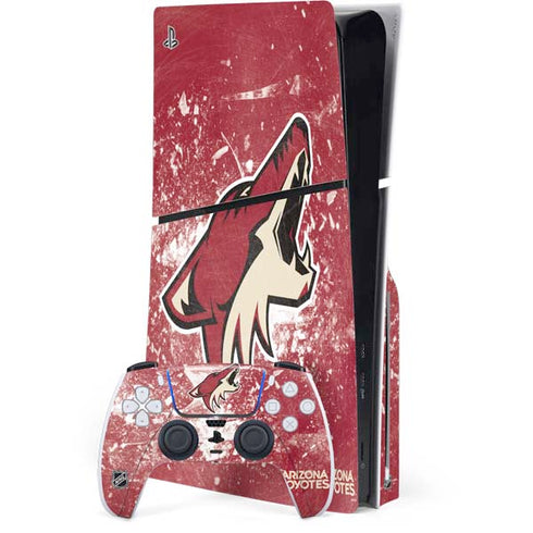 NHL Arizona Coyotes Frozen PS5 Slim Disk Bundle Skin